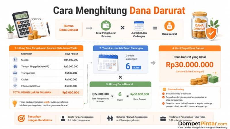 Cara Menghitung Dana Darurat