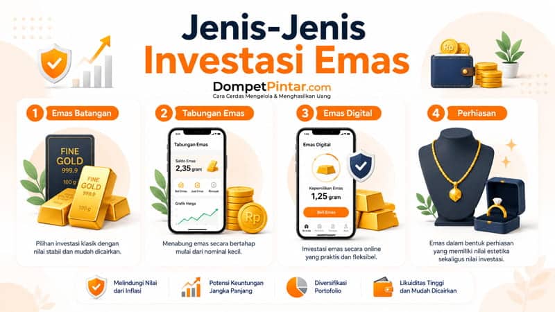Jenis Investasi Emas yang Tersedia