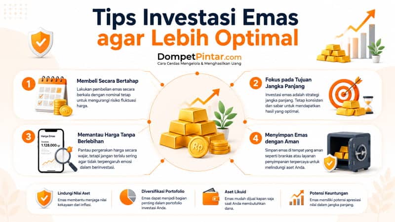 Tips Investasi Emas agar Lebih Optimal