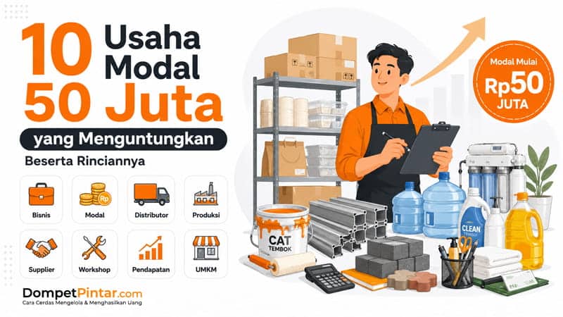 10 Usaha Modal 50 Juta yang Menguntungkan Beserta Rinciannya