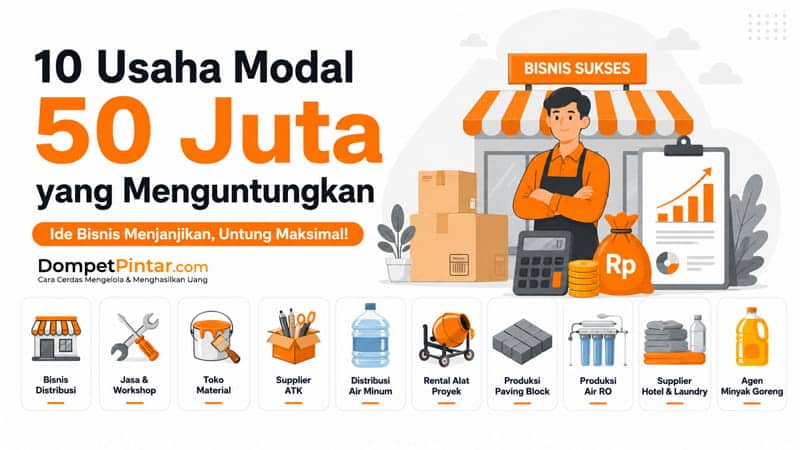 10 Usaha Modal 50 Juta yang Menguntungkan, Lengkap Estimasi Modal dan Cara Memulainya