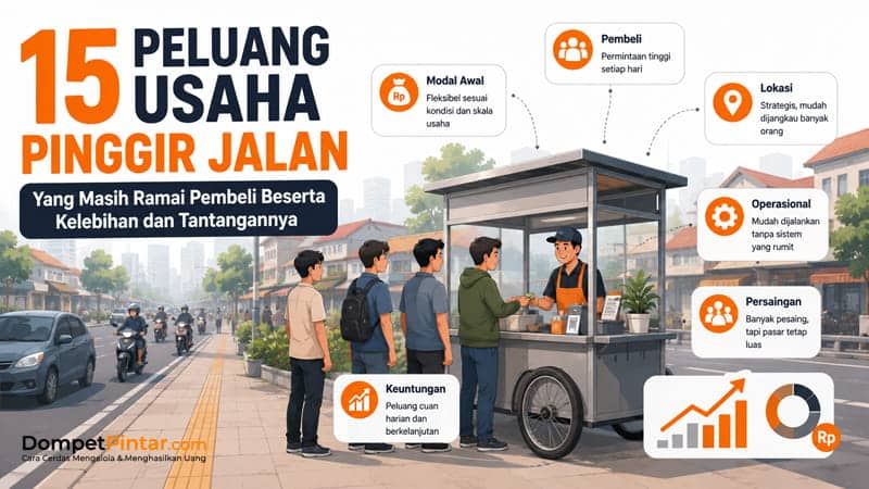 15 Peluang Usaha Pinggir Jalan yang Masih Ramai Pembeli Beserta Kelebihan dan Tantangannya