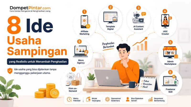 8 Ide Usaha Sampingan yang Realistis untuk Menambah Penghasilan