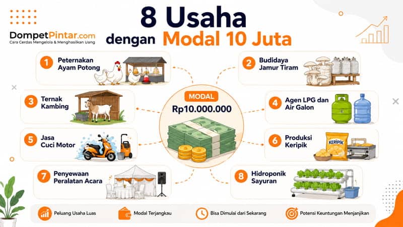 8 Usaha dengan Modal 10 Juta Beserta Rincian Modal dan Gambaran Usahanya