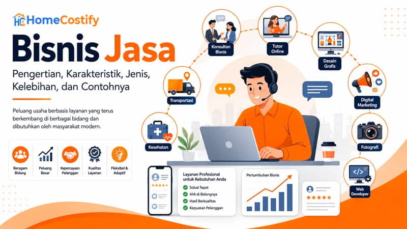 Bisnis Jasa: Pengertian, Karakteristik, Jenis, Kelebihan, dan Contohnya