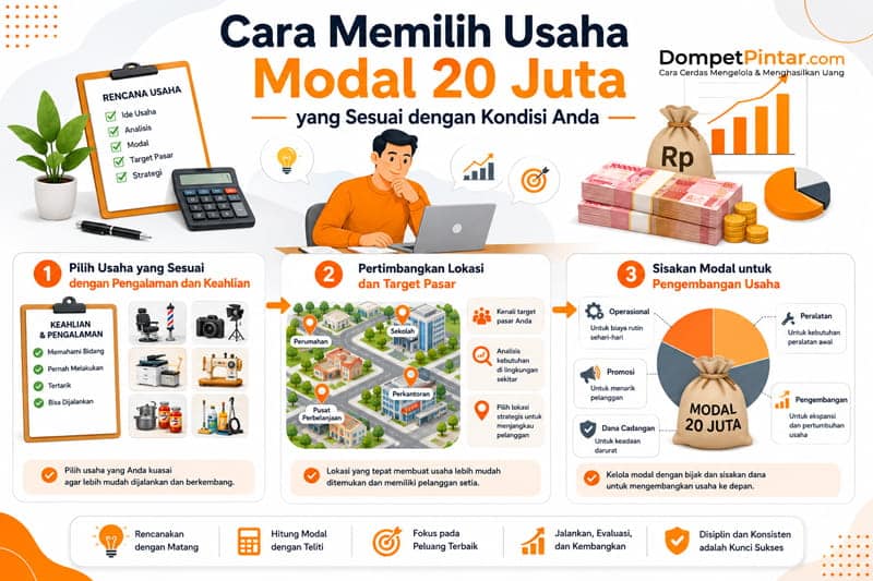 Cara Memilih Usaha Modal 20 Juta yang Sesuai dengan Kondisi Anda