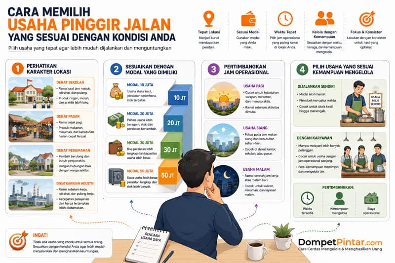 Cara Memilih Usaha Pinggir Jalan yang Sesuai dengan Kondisi Anda