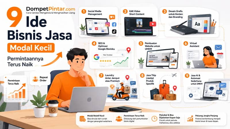 9 Ide Bisnis Jasa Modal Relatif Kecil yang Permintaannya Terus Naik