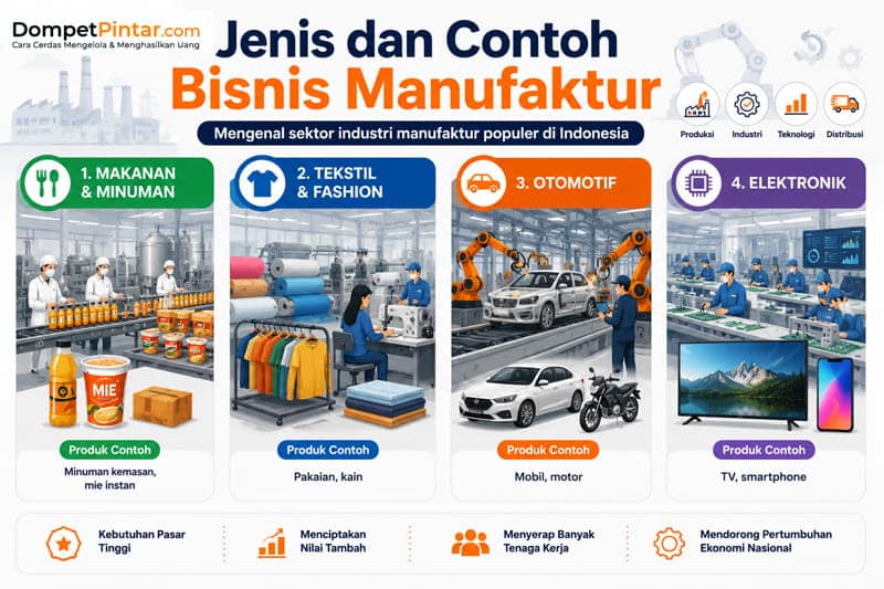Jenis dan Contoh Bisnis Manufaktur