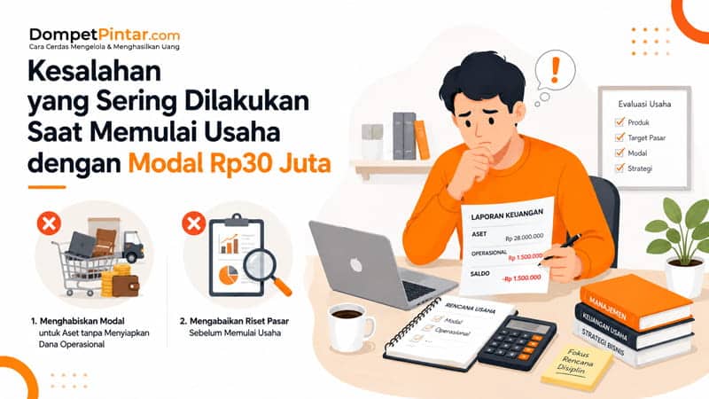 Kesalahan yang Sering Dilakukan Saat Memulai Usaha dengan Modal Rp30 Juta