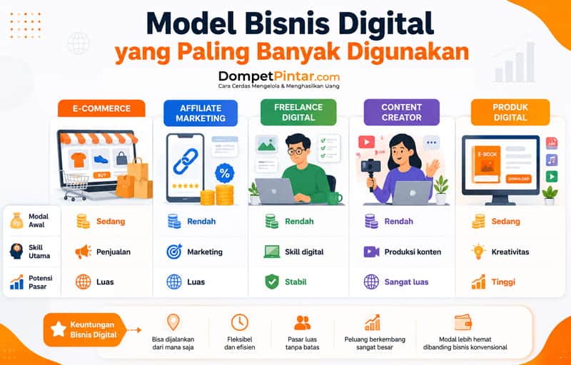 Model Bisnis Digital yang Paling Banyak Digunakan
