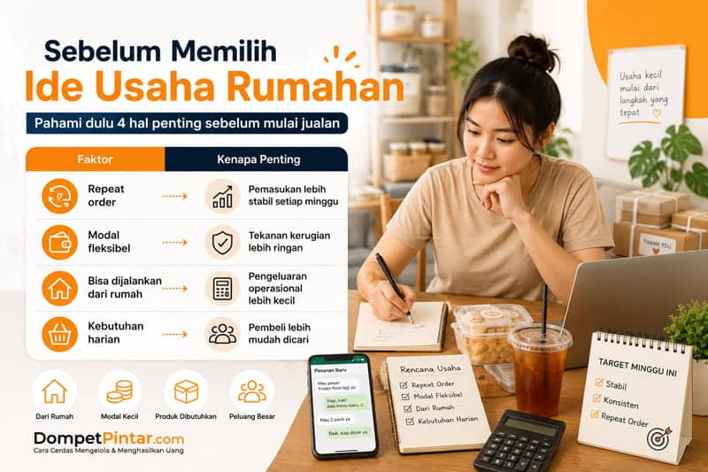 Sebelum Memilih Ide Usaha Rumahan, Pahami Dulu 4 Hal Ini