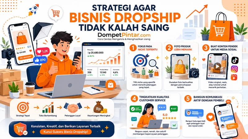 Strategi Agar Bisnis Dropship Tidak Kalah Saing