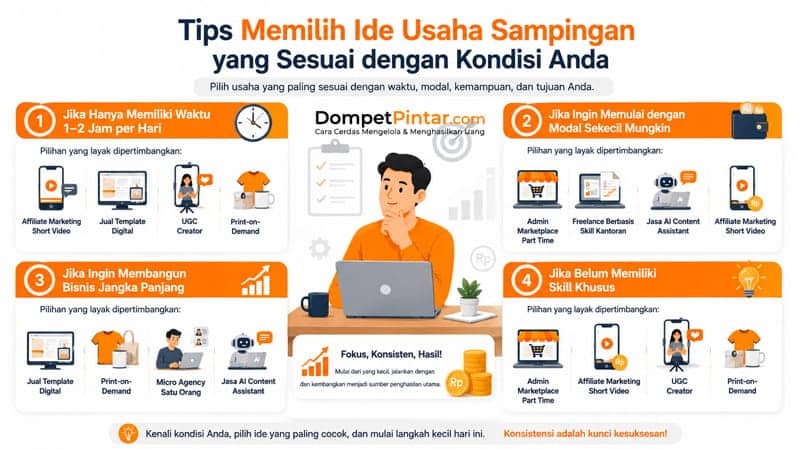 Tips Memilih Ide Usaha Sampingan yang Sesuai dengan Kondisi Anda