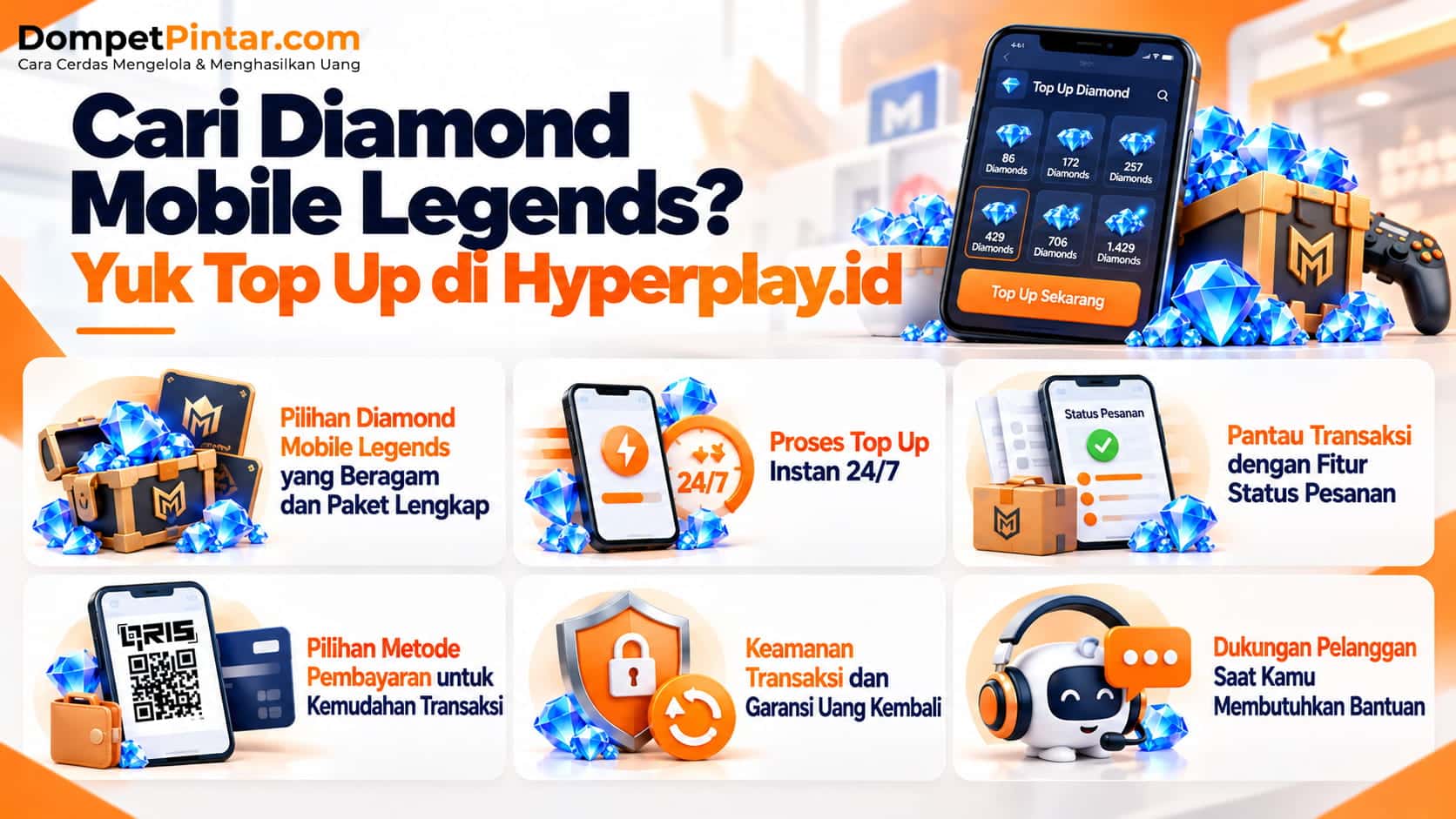 Cari Diamond Mobile Legends? Yuk Top Up di Hyperplay.id